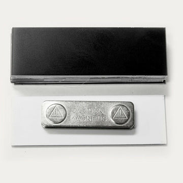 1" x 3" Name Tag Badge Blanks with Magnetic Backing - 10 Pack